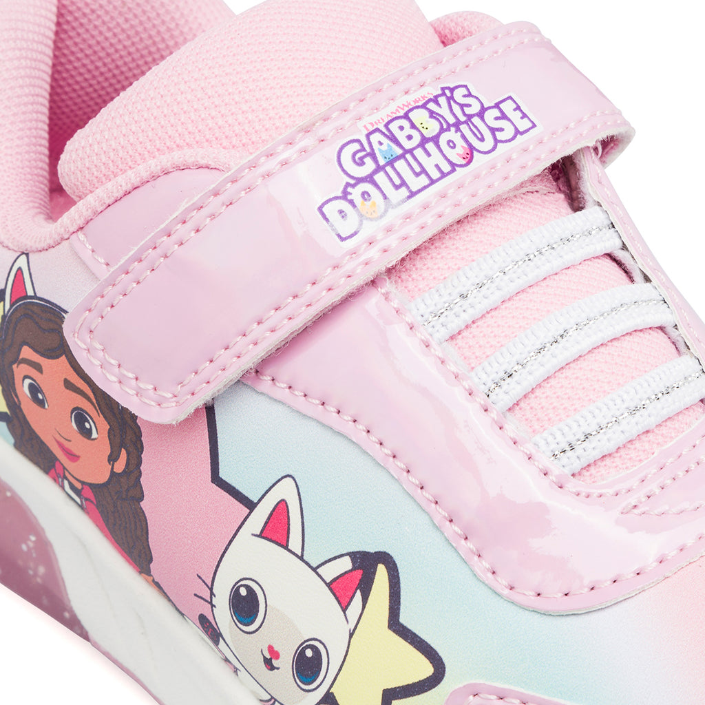 Sneakers rosa da bambina con luci e stampe La casa delle bambole di Gabby