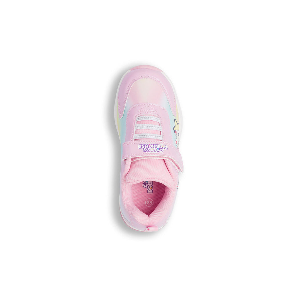 Sneakers rosa da bambina con luci e stampe La casa delle bambole di Gabby