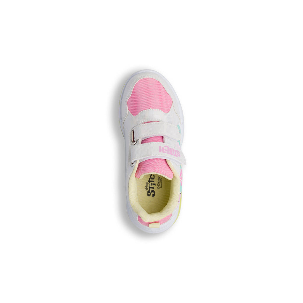Sneakers Stitch bianche rosa e gialle da Bambina con Lilo e Stitch