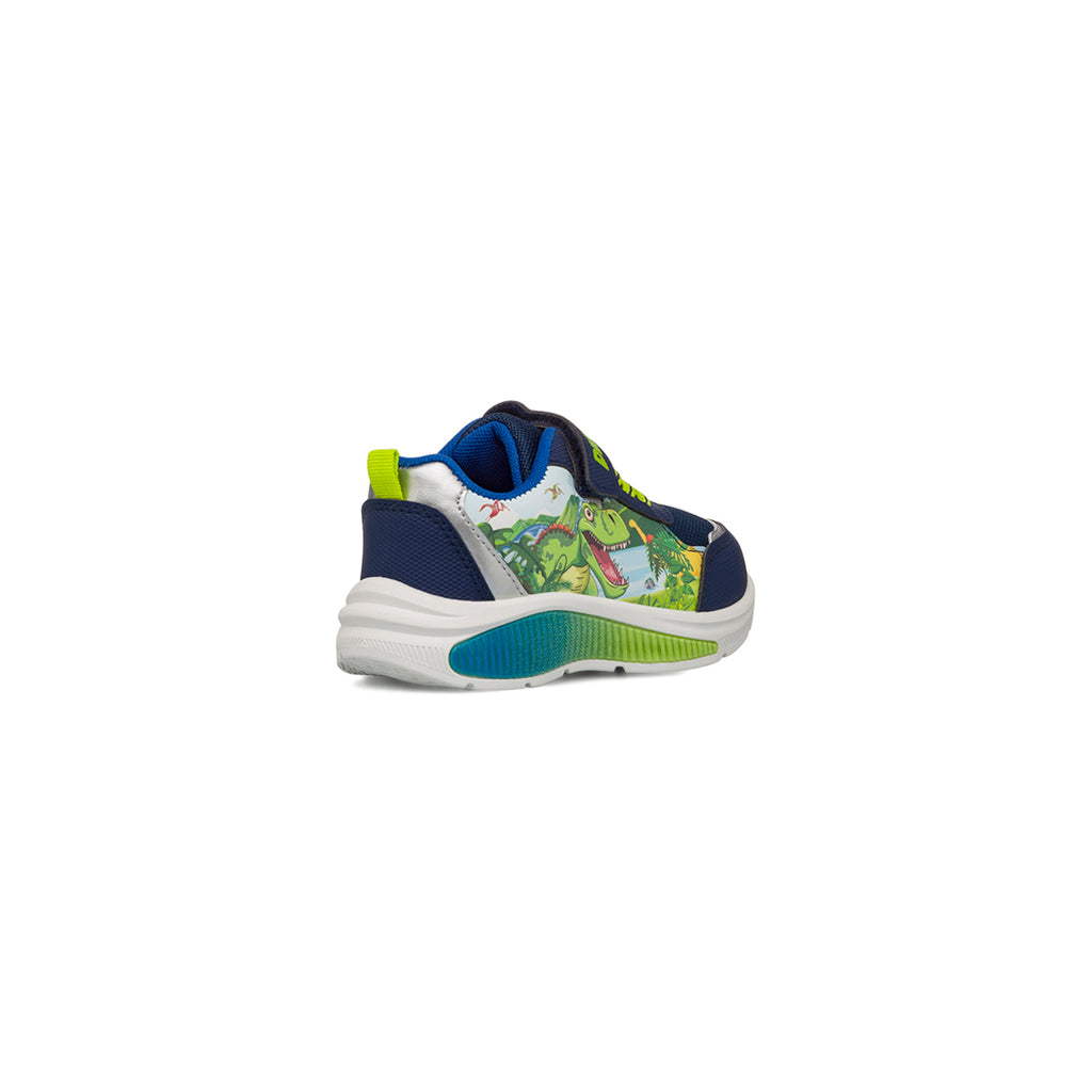 Sneakers blu da Bambino con stampa e luci Dinosauri