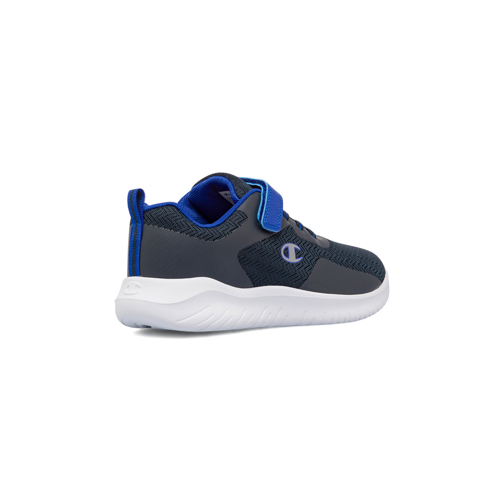 Sneakers da bambino blu con logo Champion Softy Evolve