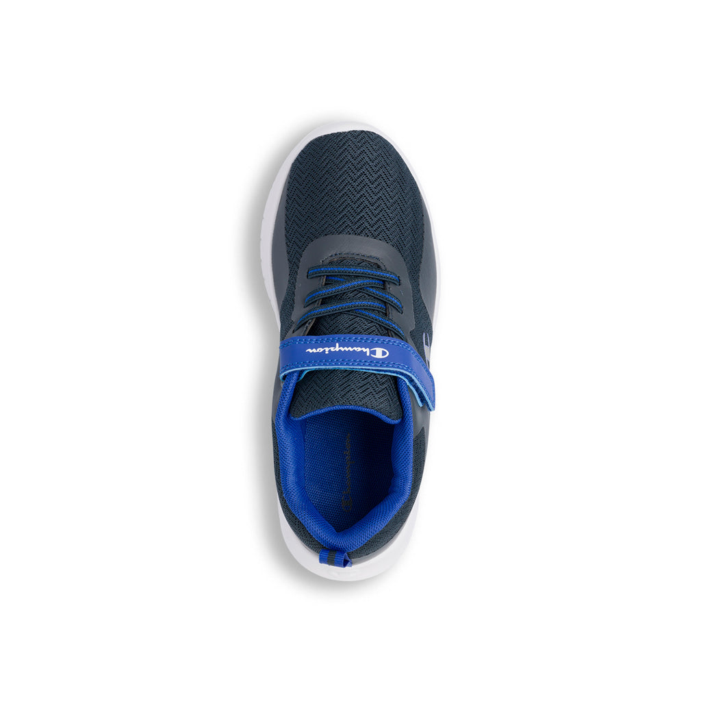 Sneakers da bambino blu con logo Champion Softy Evolve