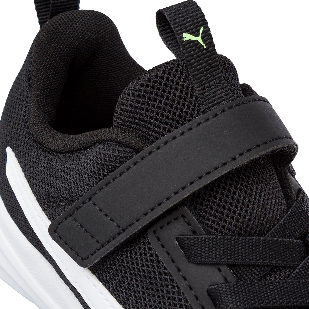Sneakers da bambino nere con logo Puma