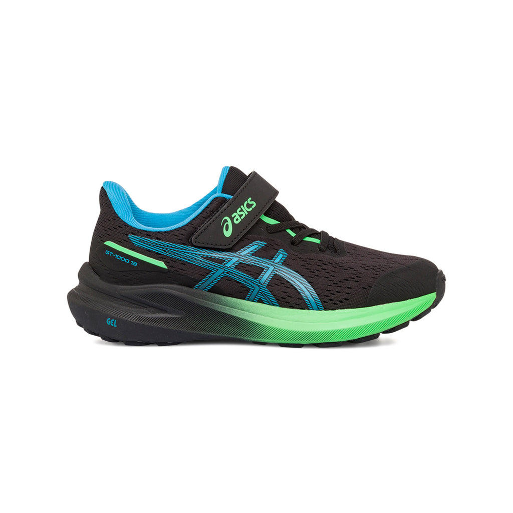 Scarpe da ginnastica nere da bambino Asics GT-1000 13