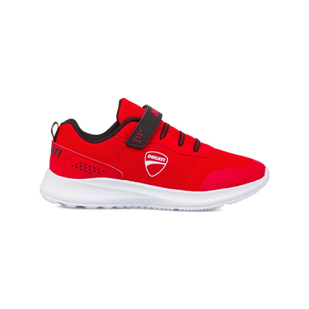 Scarpe da ginnastica rosse da ragazzo Ducati Fender