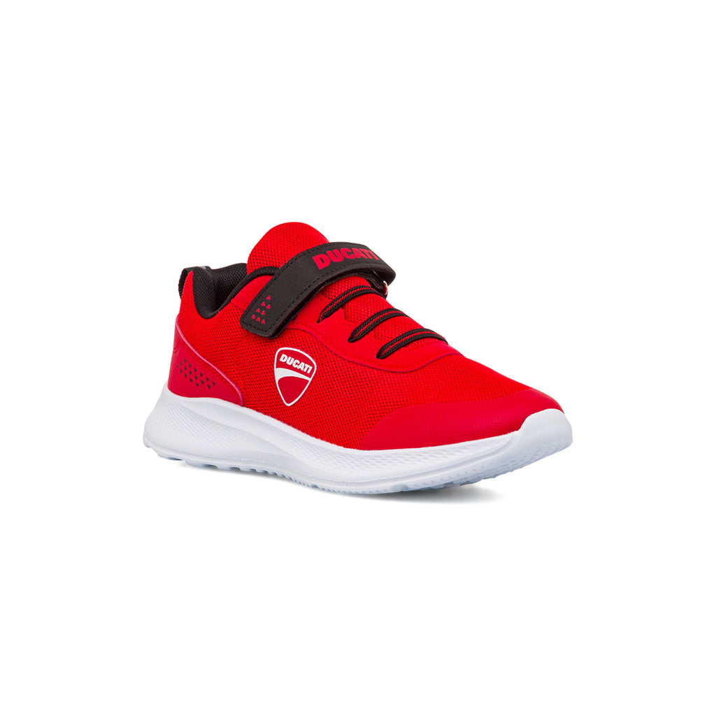 Scarpe da ginnastica rosse da ragazzo Ducati Fender