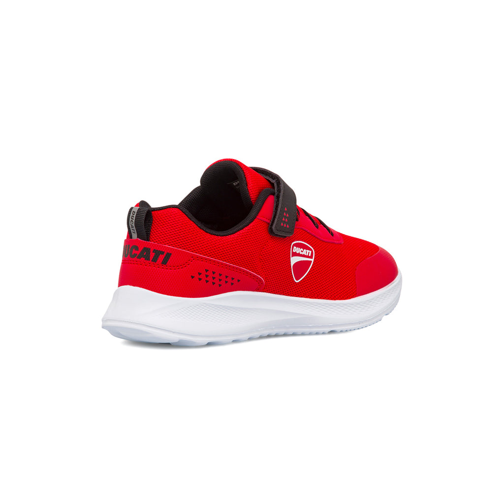 Scarpe da ginnastica rosse da ragazzo Ducati Fender