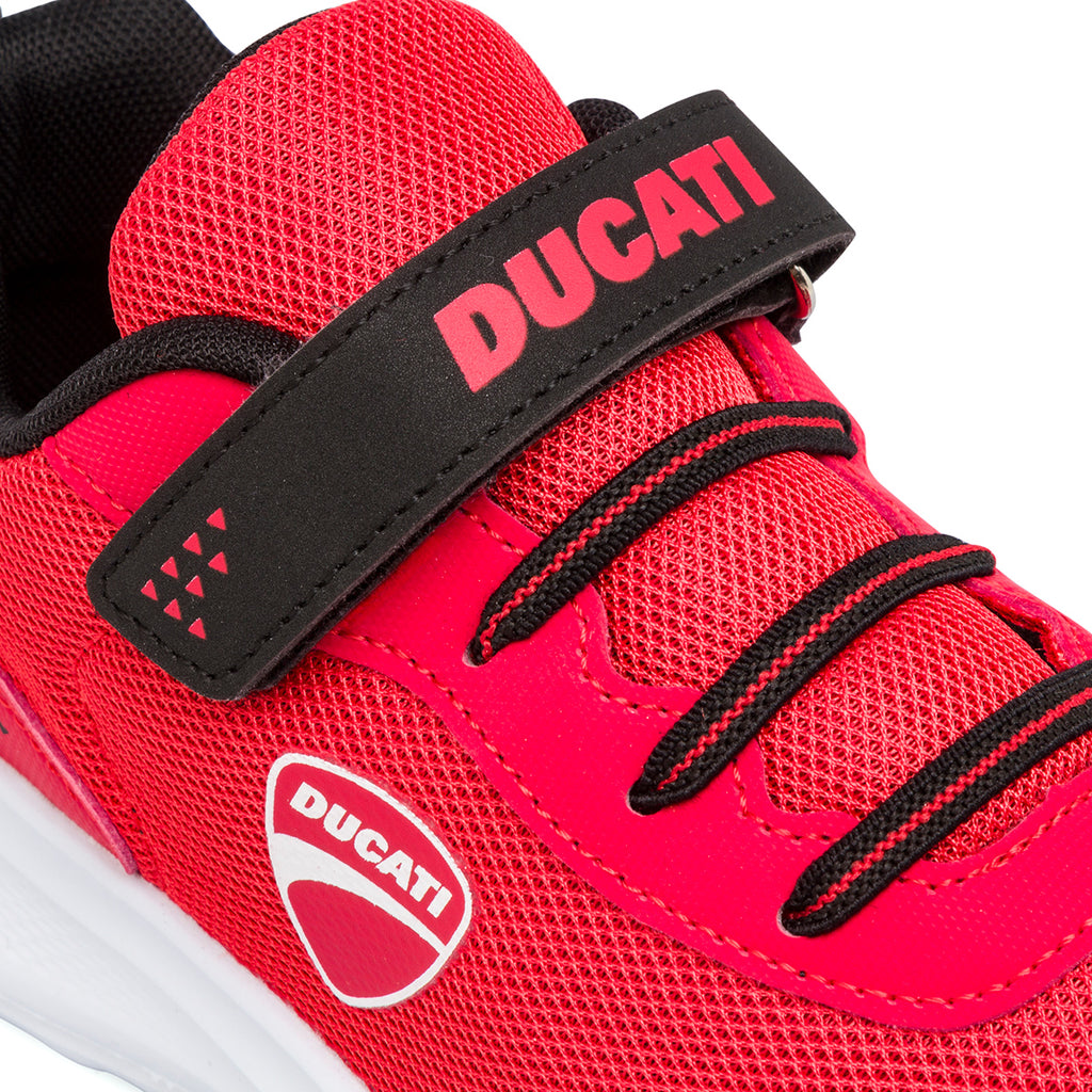 Scarpe da ginnastica rosse da ragazzo Ducati Fender