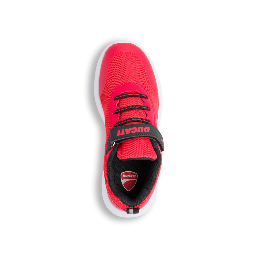 Scarpe da ginnastica rosse da ragazzo Ducati Fender