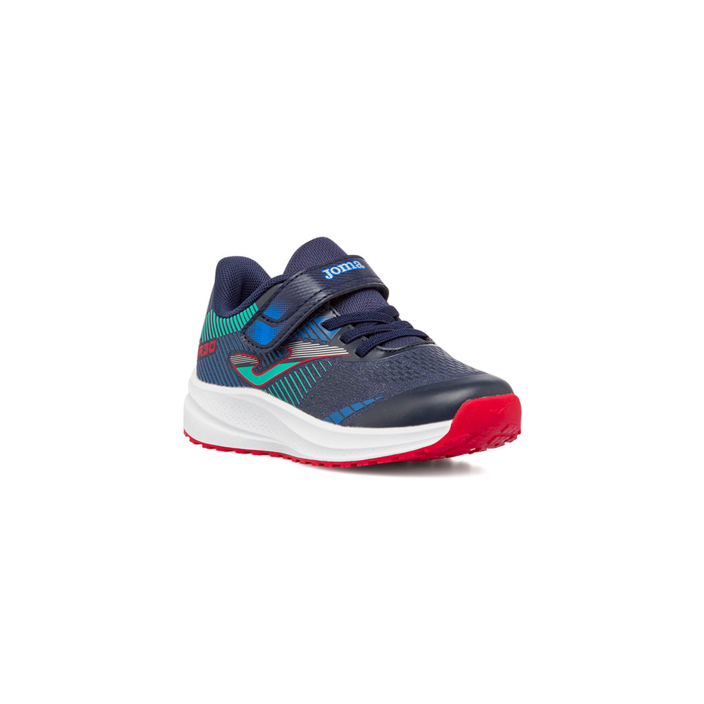 Sneakers da bambina blu con glitter Joma