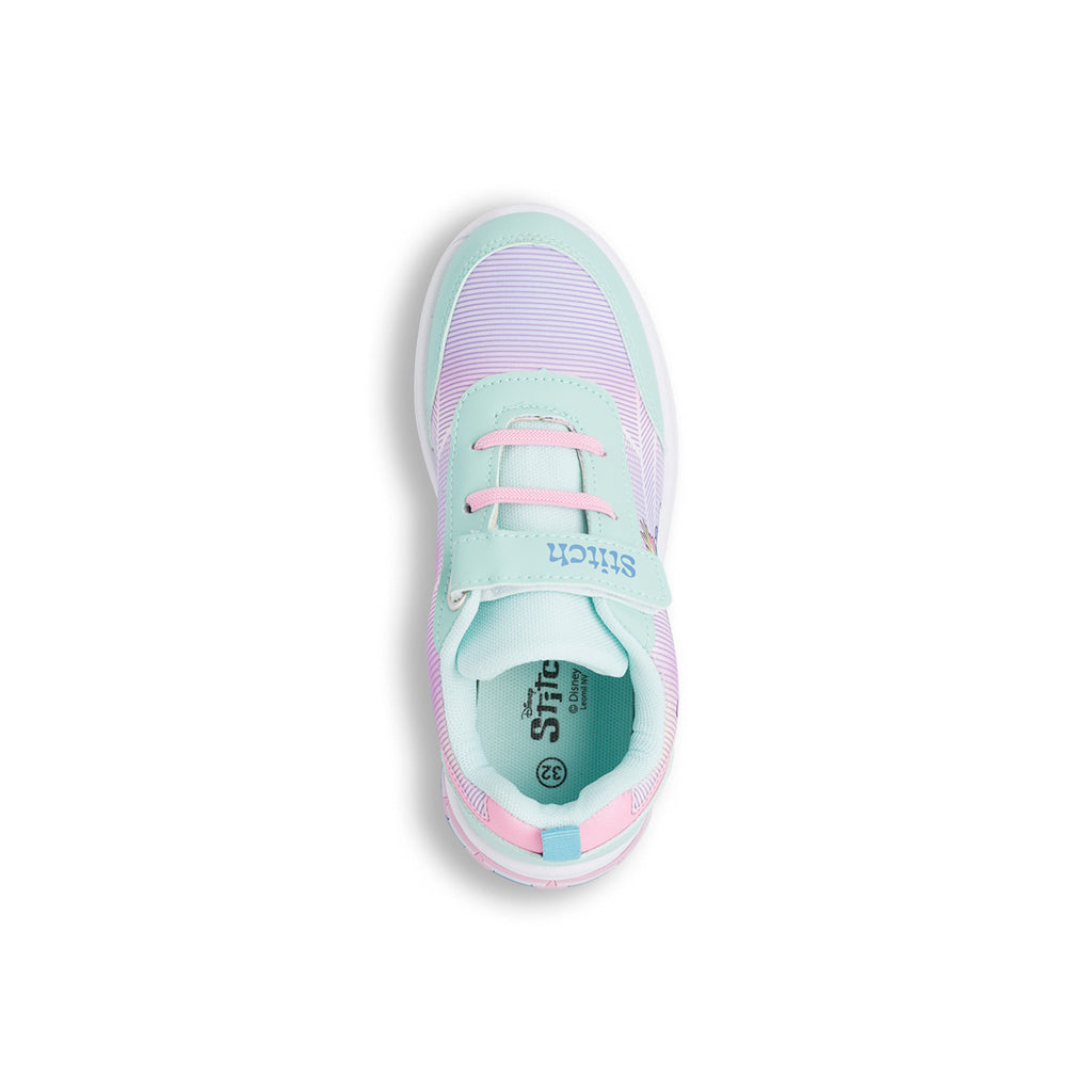 Sneakers azzurre da ragazza Stitch con luci