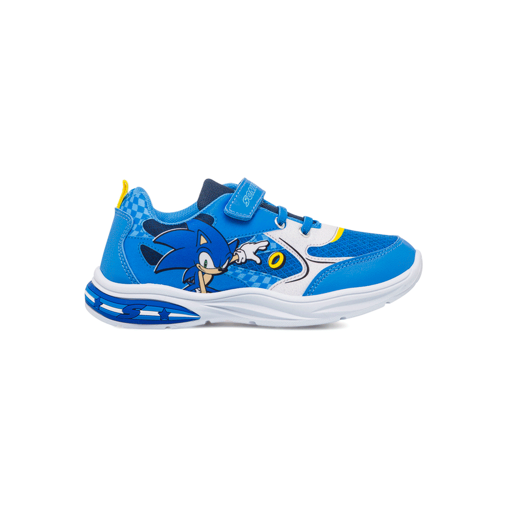 Sneakers azzurre da ragazzo Sonic con luci