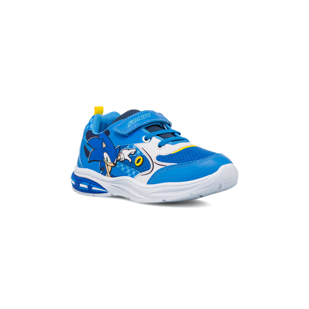 Sneakers azzurre da ragazzo Sonic con luci