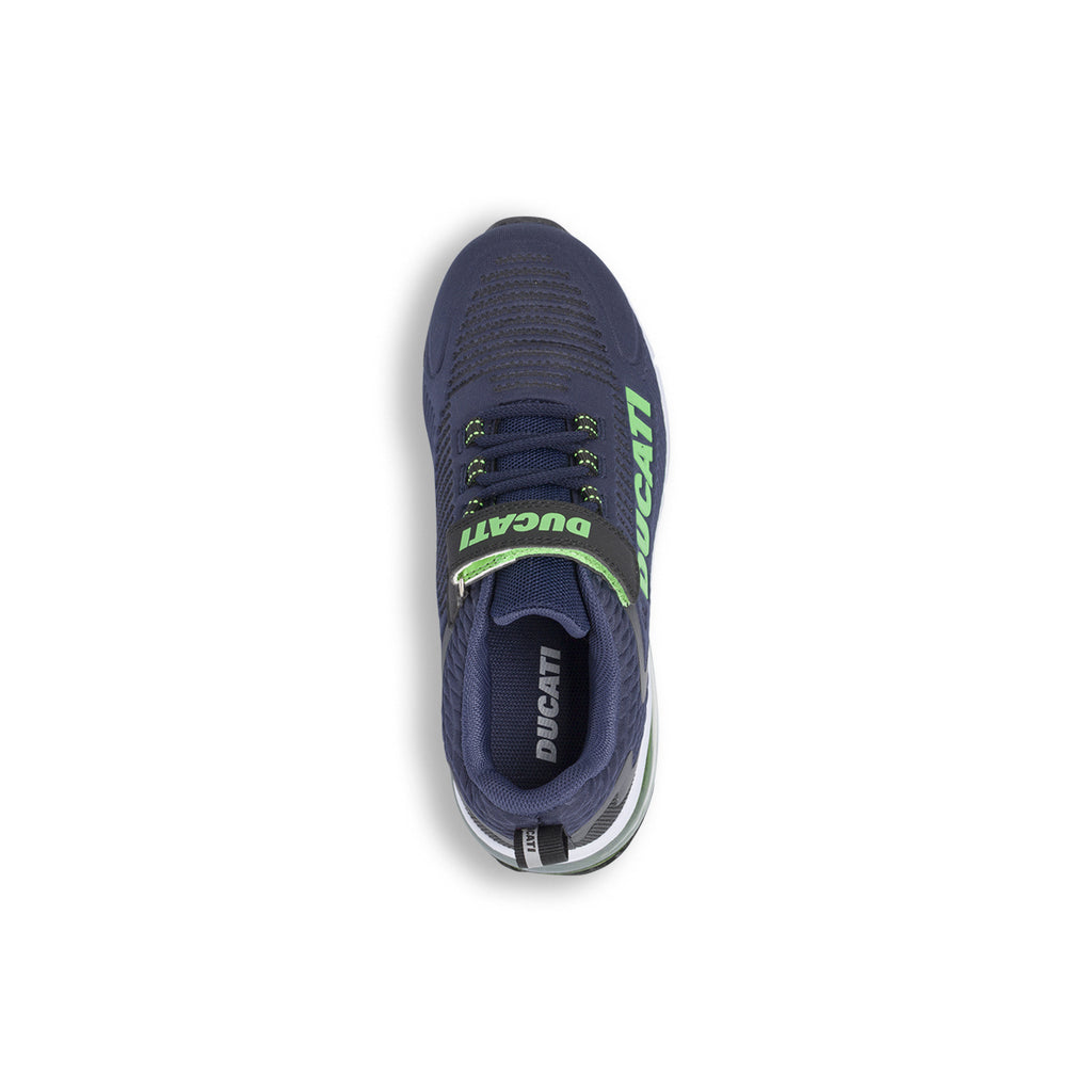 Sneakers blu da bambino con ammortizzazione ad aria Ducati