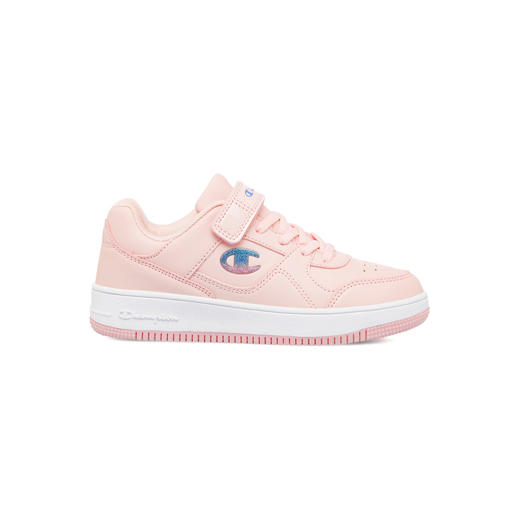 Sneakers rosa da bambina con glitter Champion