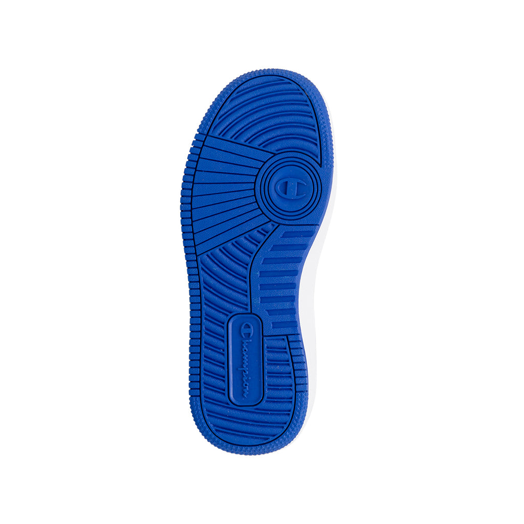 Sneakers da ragazzo bianche cobn dettagli blu e rossi Champion Rebound Low