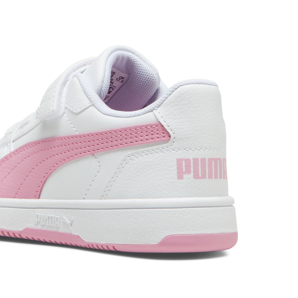 Sneakers bambina bianche e rosa Puma Reb-L