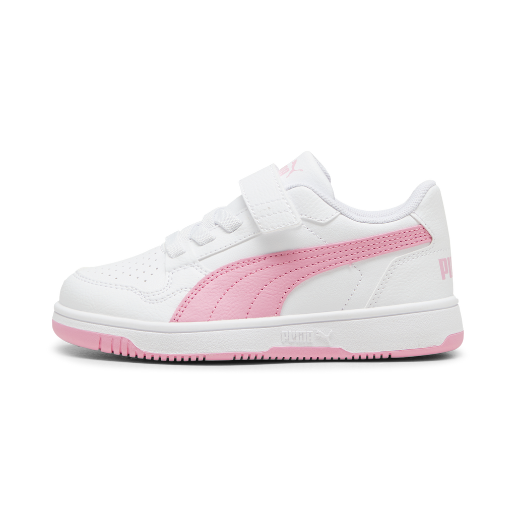 Sneakers bambina bianche e rosa Puma Reb-L