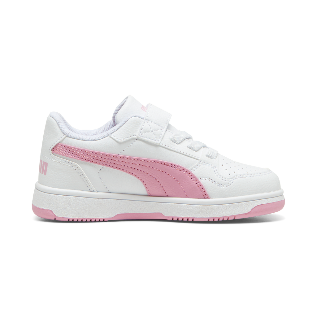 Sneakers bambina bianche e rosa Puma Reb-L