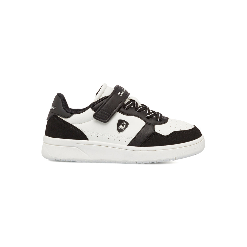 Sneakers da bambino Tonino Lamborghini bianche con dettagli neri