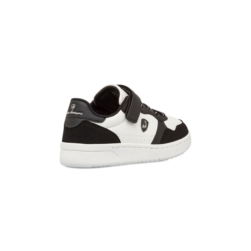 Sneakers da bambino Tonino Lamborghini bianche con dettagli neri