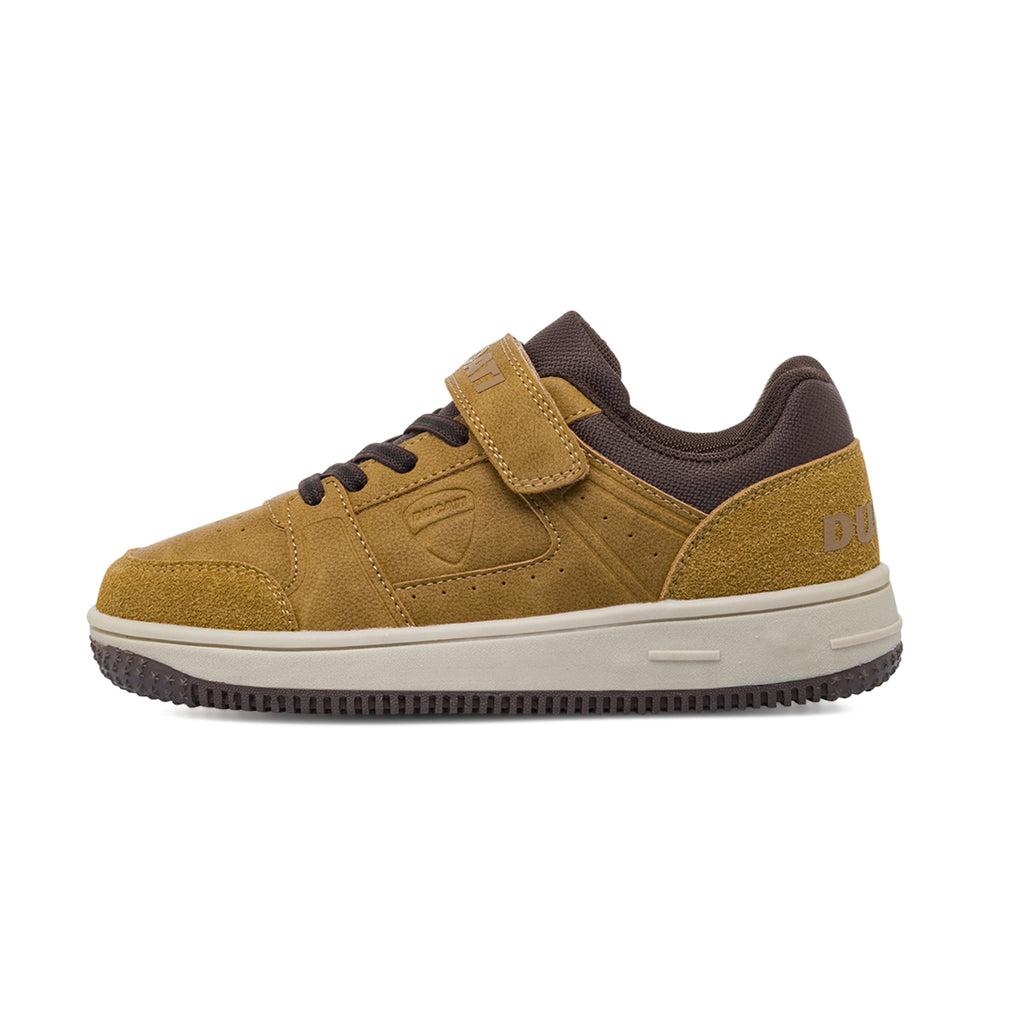 Sneakers ocra con chiusura a strappo da Bambino Ducati