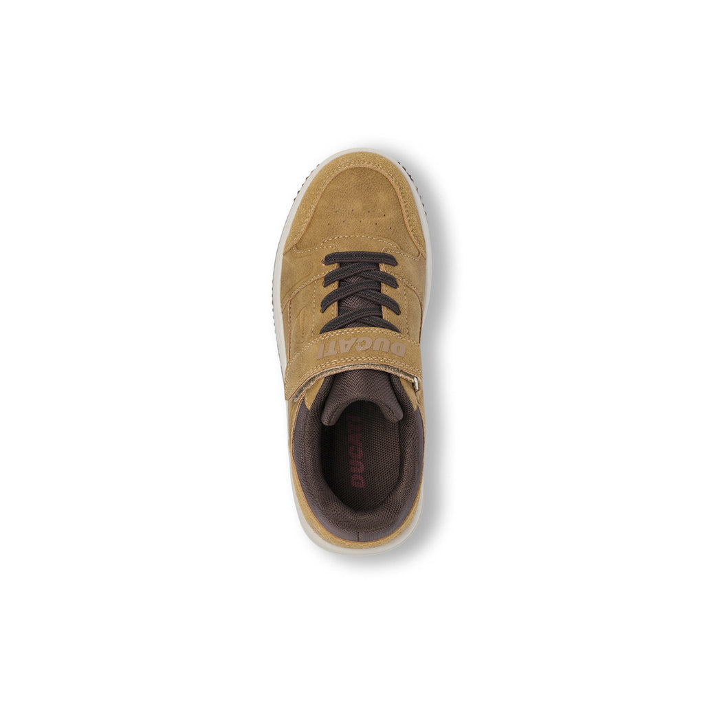 Sneakers ocra con chiusura a strappo da Bambino Ducati