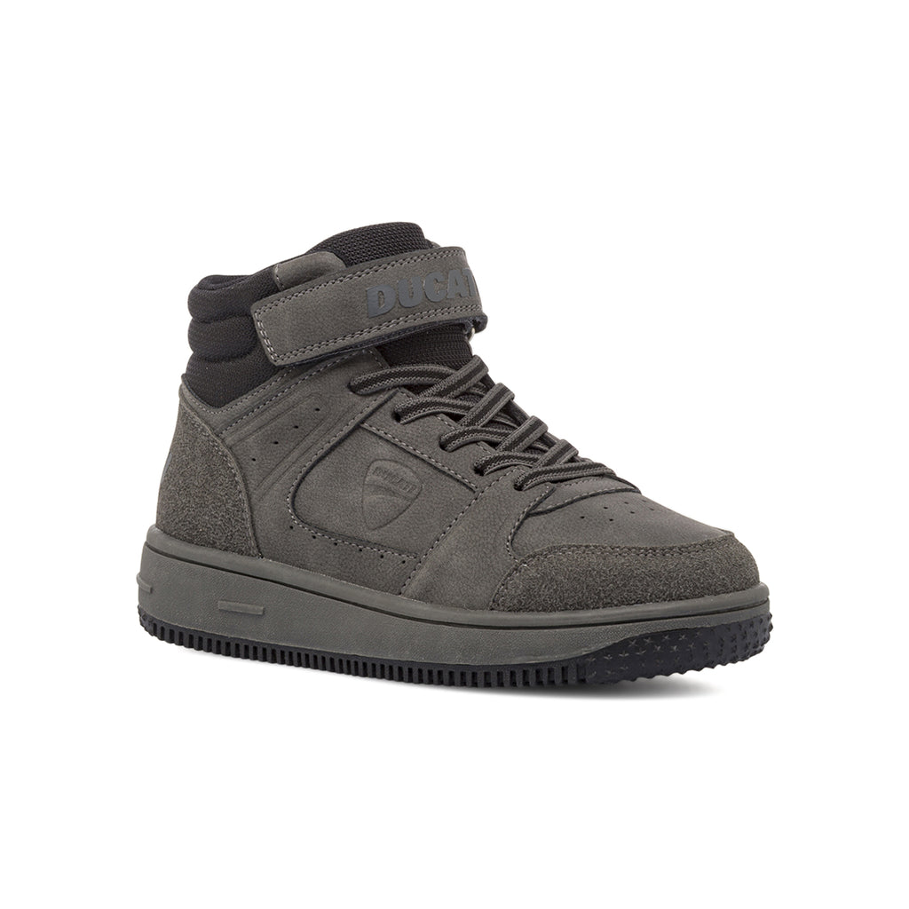 Sneakers alte grigie con chiusura a strappo da Bambino Ducati