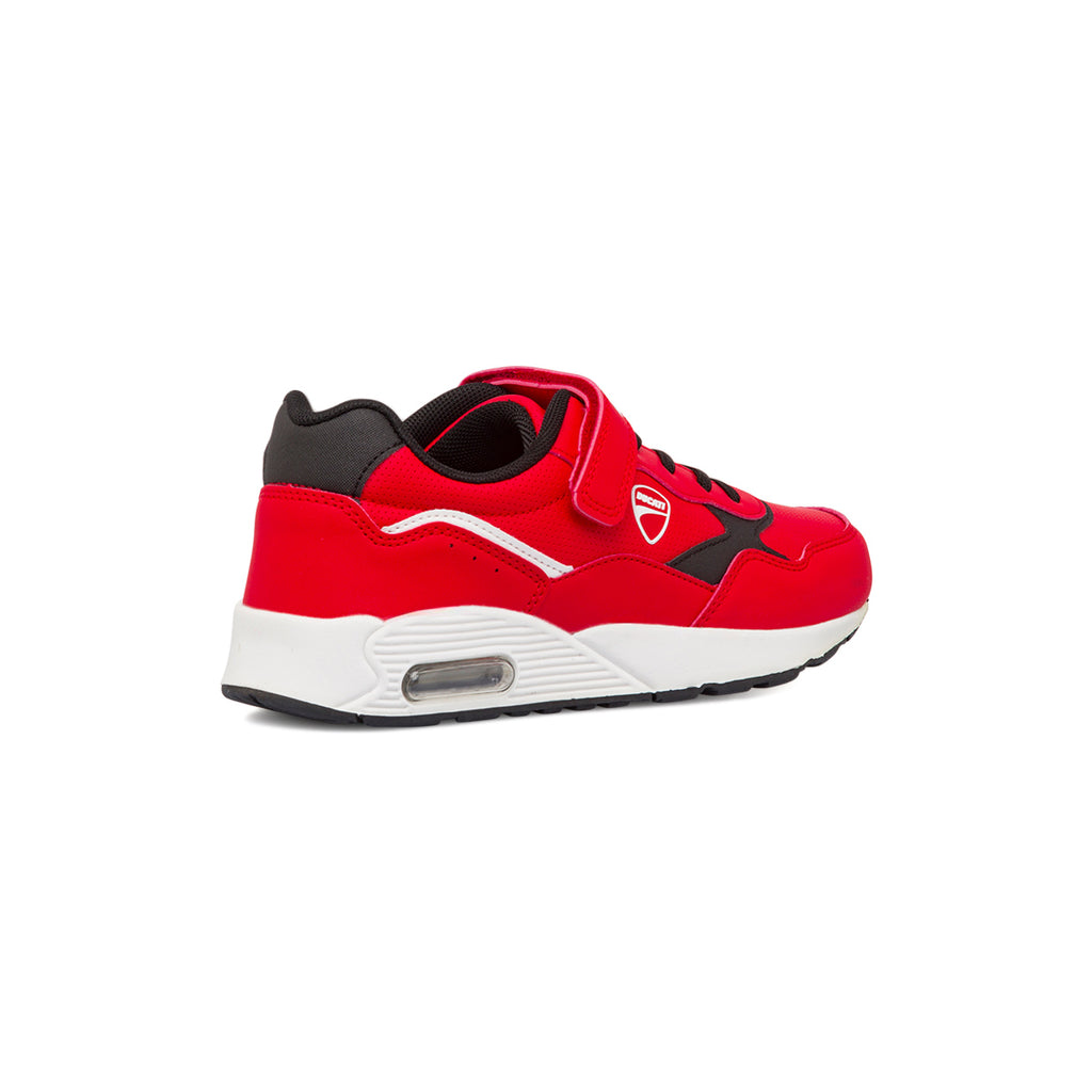 Sneakers rosse da ragazzo con suola air Ducati Roller 2