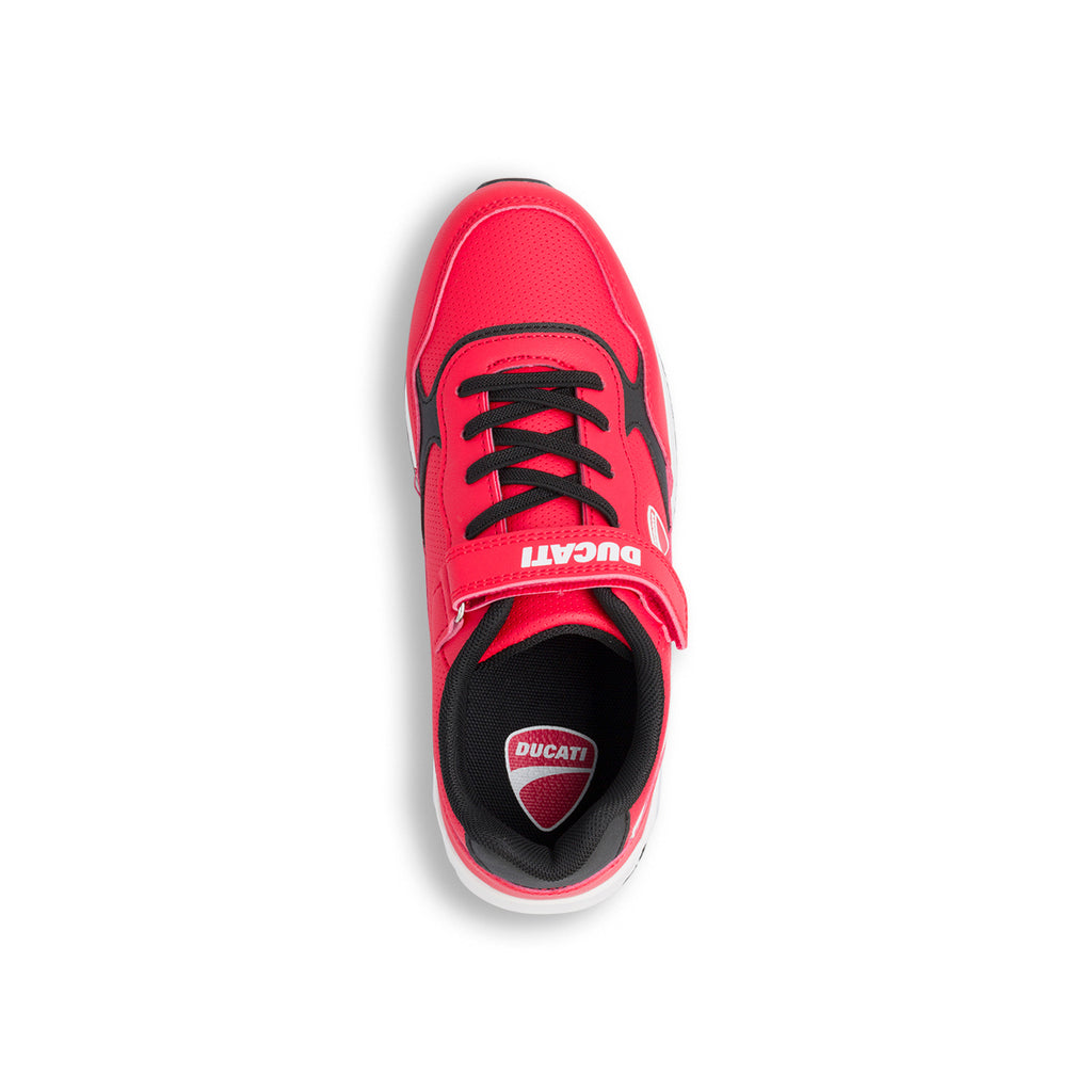 Sneakers rosse da ragazzo con suola air Ducati Roller 2