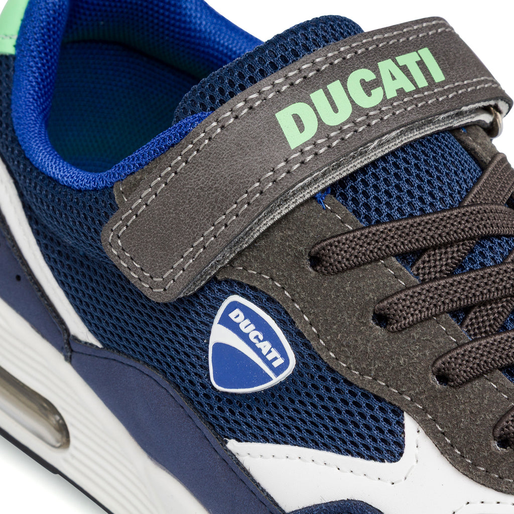 Sneakers blu da Ragazzo in tessuto mesh Ducati