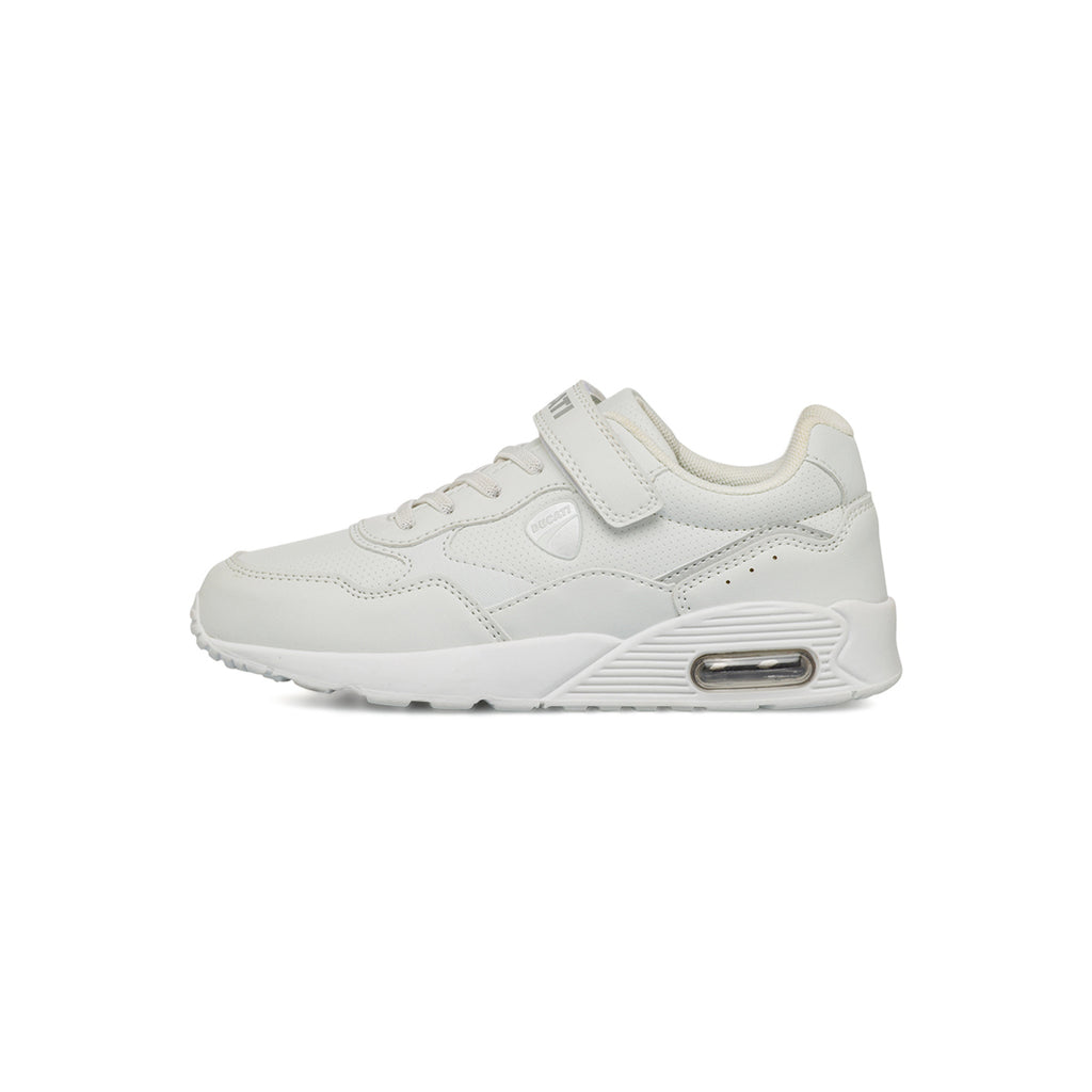 Sneakers bianche da bambino con ammortizzazione ad aria Ducati