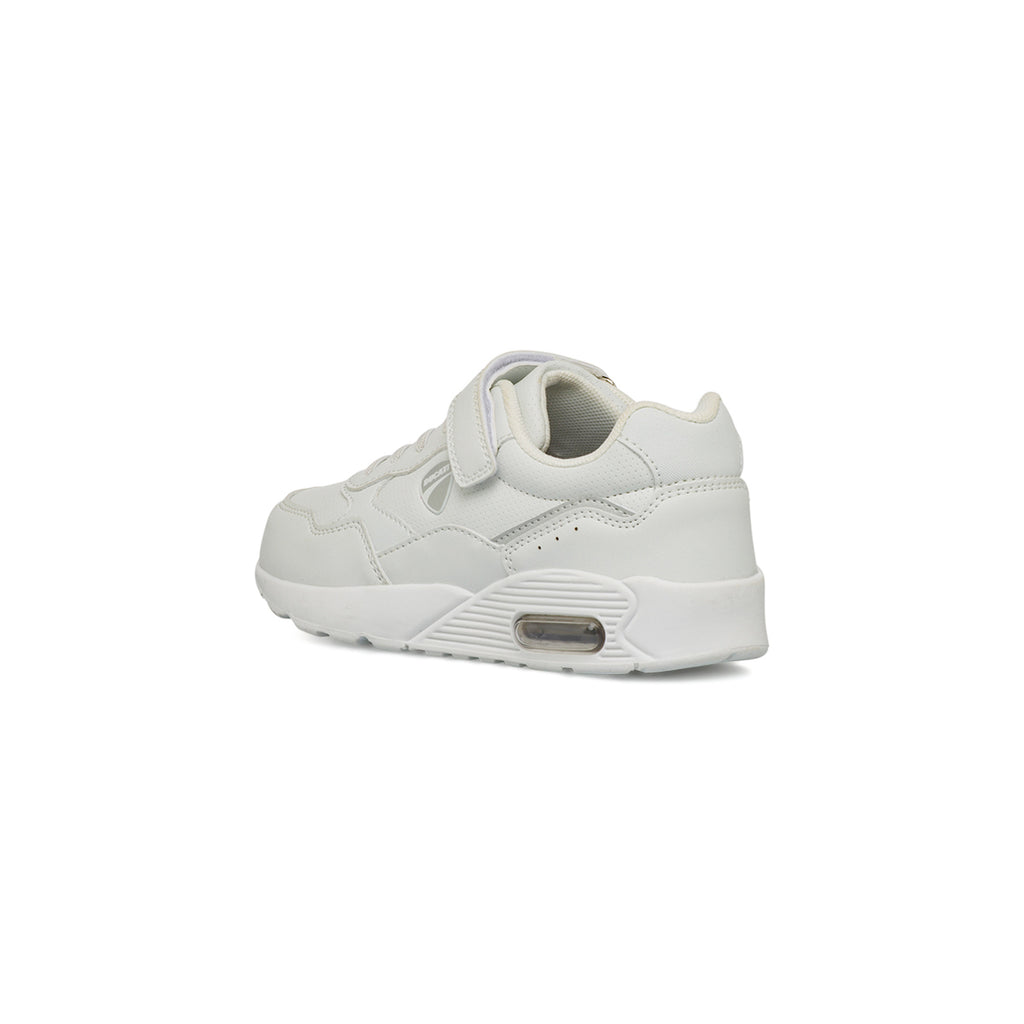 Sneakers bianche da bambino con ammortizzazione ad aria Ducati
