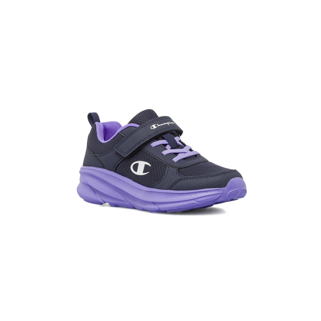 Sneakers blu da bambina con strappo Champion