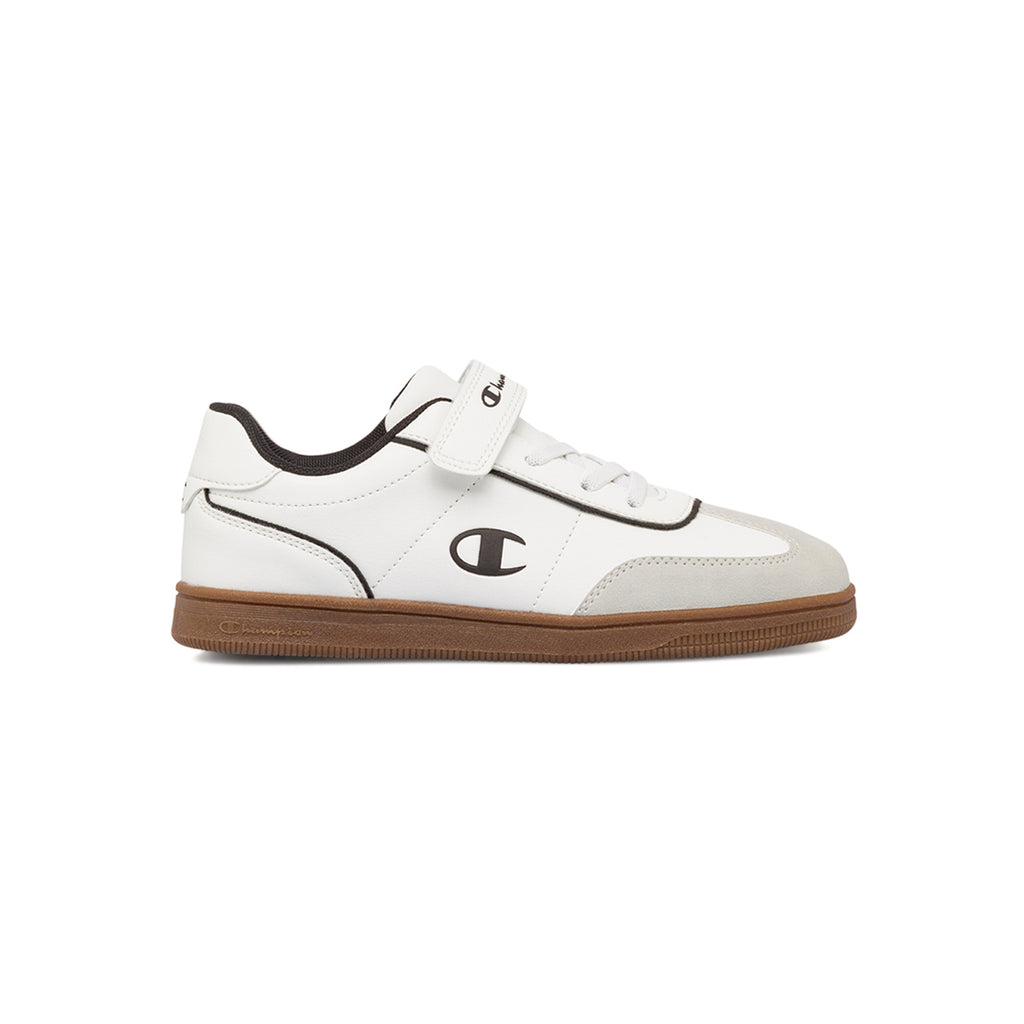 Sneakers da ragazzo bianche con dettagli neri Champion Prestige