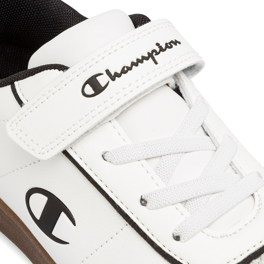 Sneakers da ragazzo bianche con dettagli neri Champion Prestige