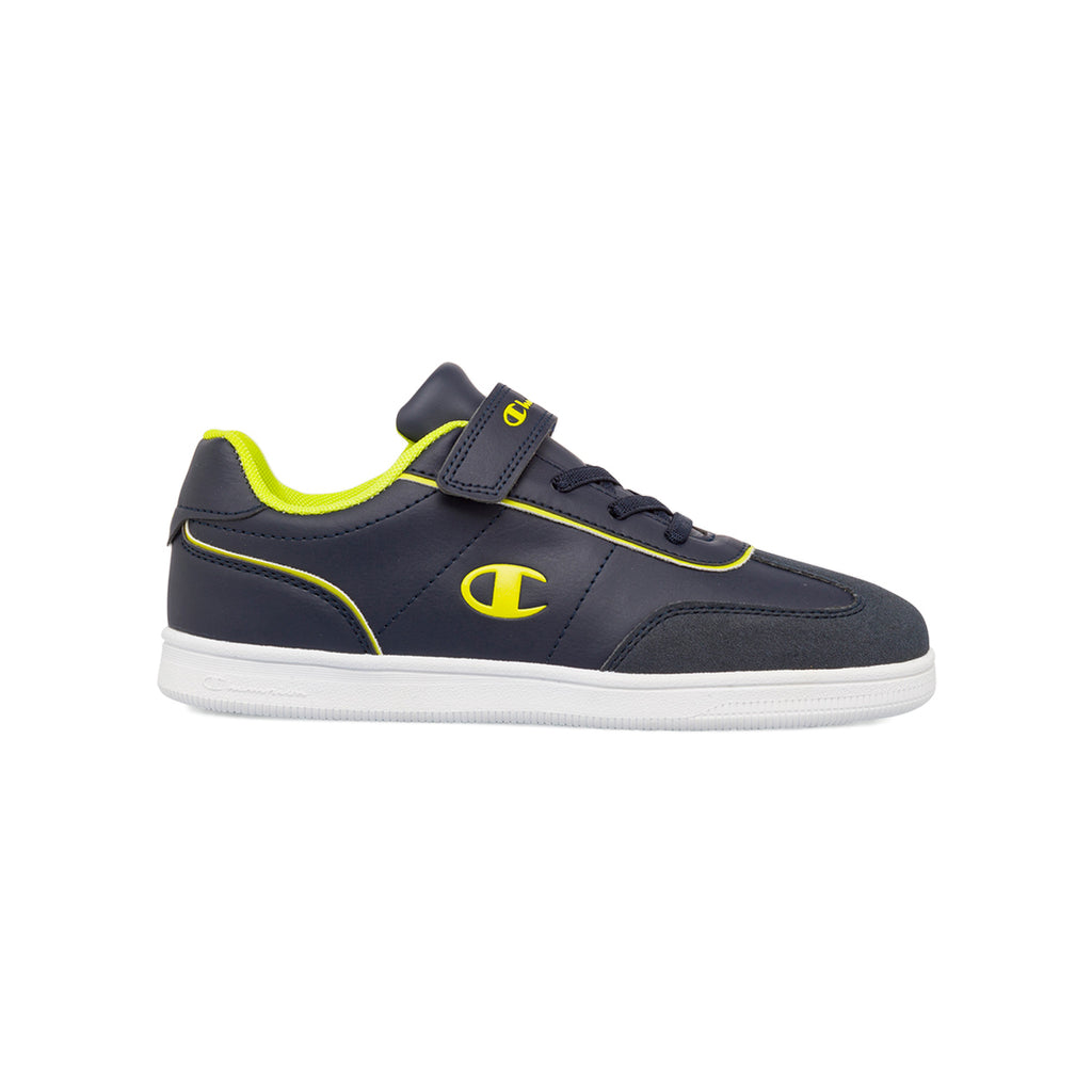 Sneakers da bambino blu navy e verde fluo Champion Prestige