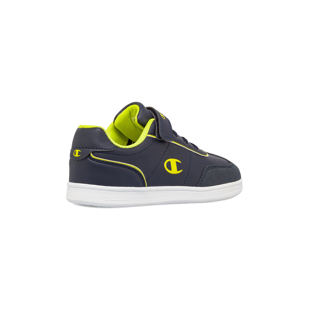 Sneakers da bambino blu navy e verde fluo Champion Prestige