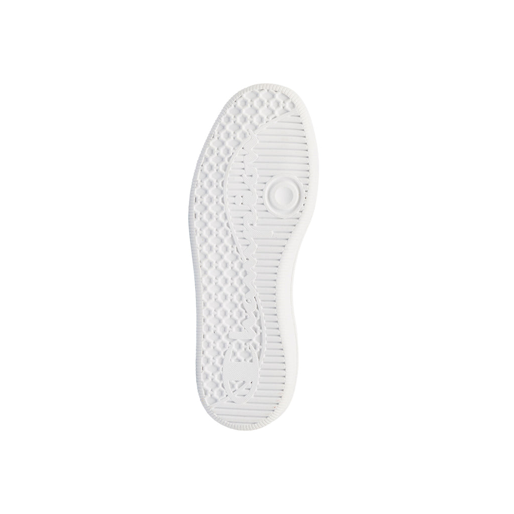Sneakers da ragazza bianche e rosa con logo Champion Prestige