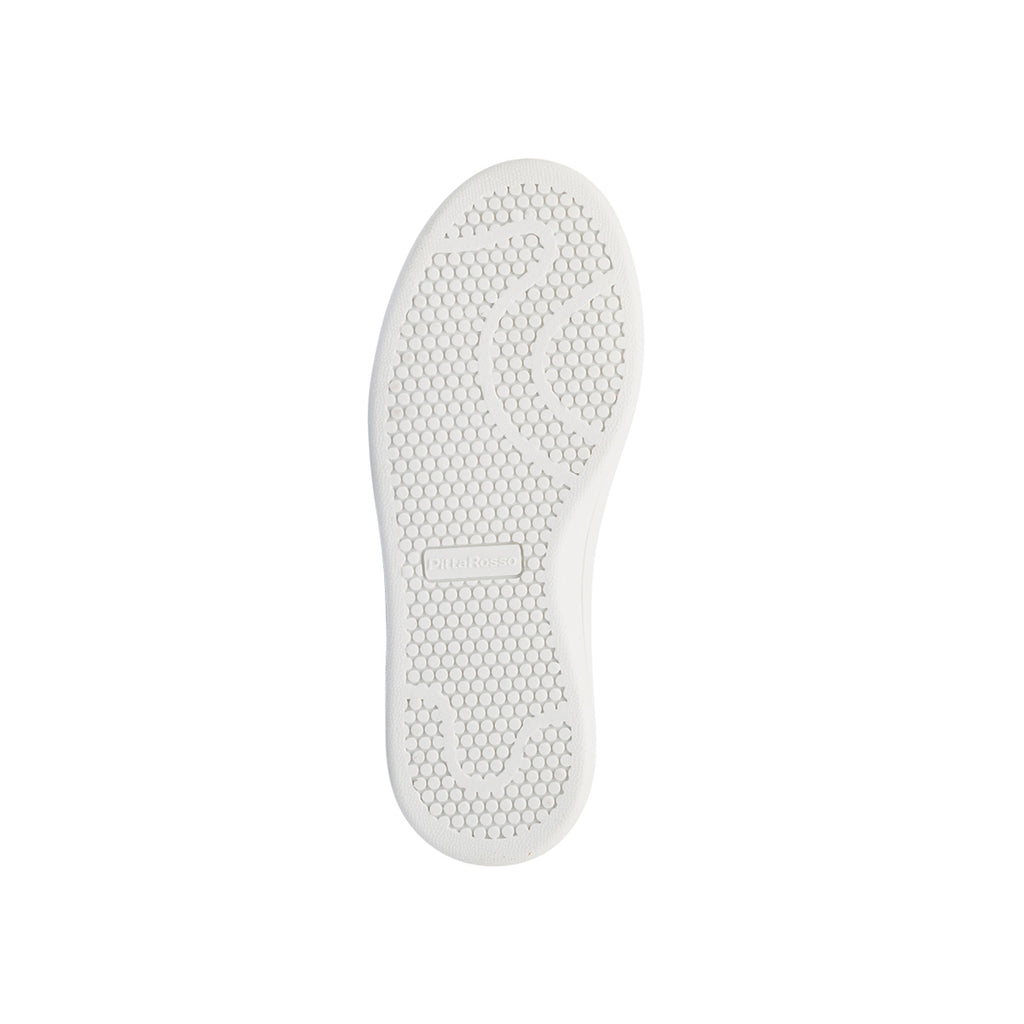 Sneakers bianche da bambina con dettagli lilla P Go