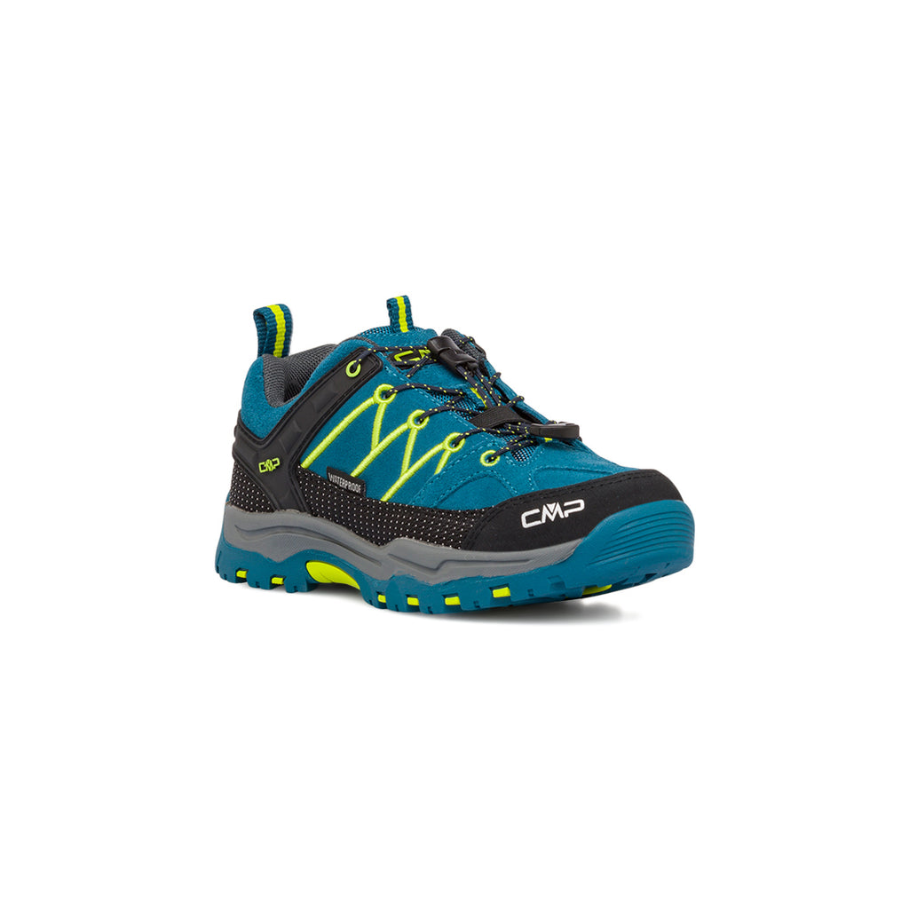 Scarpe da trail running da ragazzo blu e nere waterproof CMP