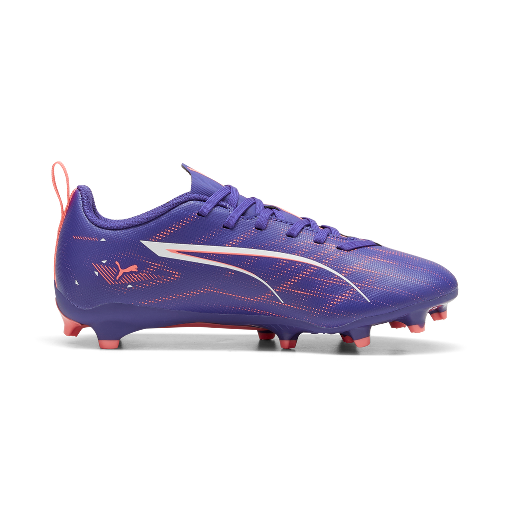 Scarpe da calcio viola e arancione da ragazzo Puma ULTRA 5 PLAY