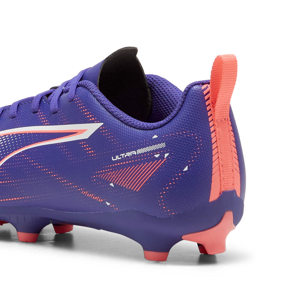 Scarpe da calcio viola e arancione da ragazzo Puma ULTRA 5 PLAY