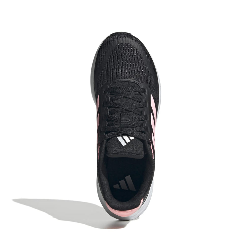 Scarpe da ginnastica nere e rosa da ragazza con logo adidas Runfalcon 5