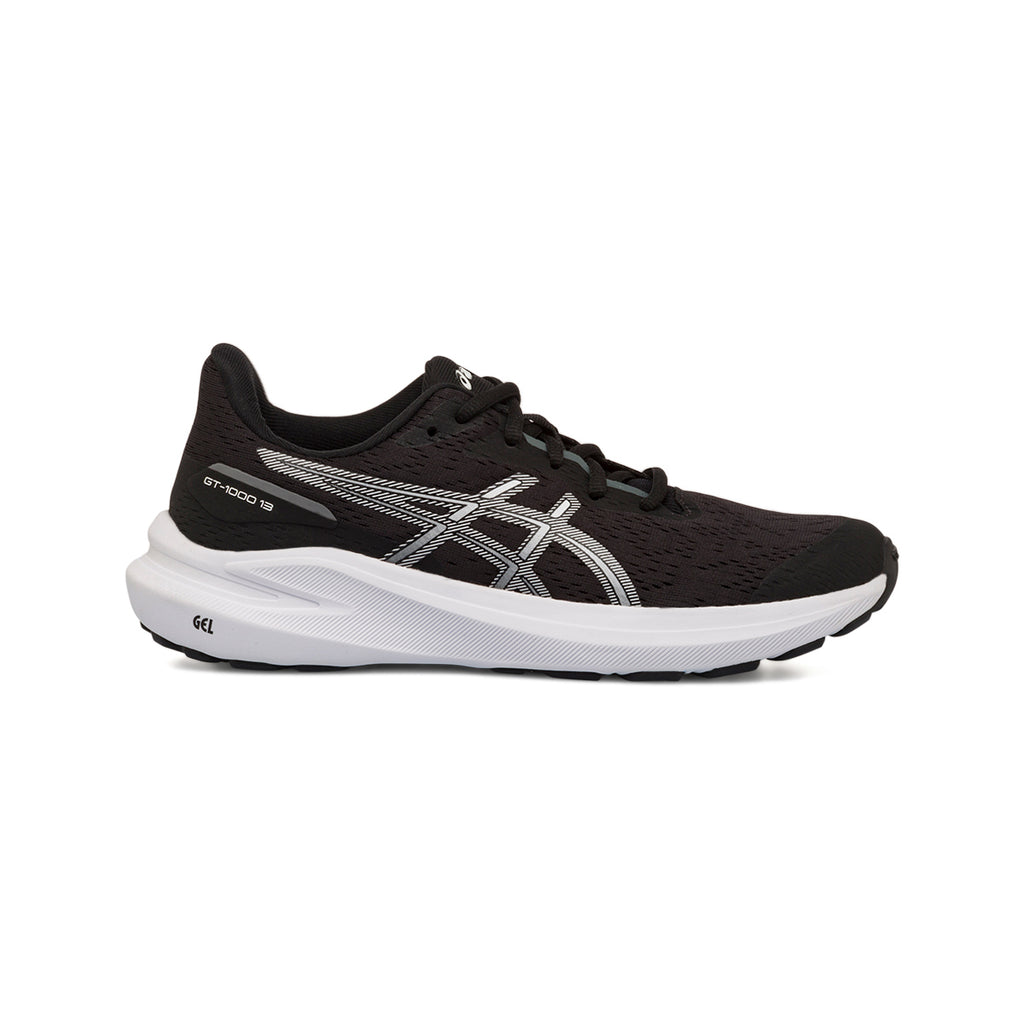 Scarpe da ginnastica nere da ragazzo con logo GT-1000 13 GS Asics