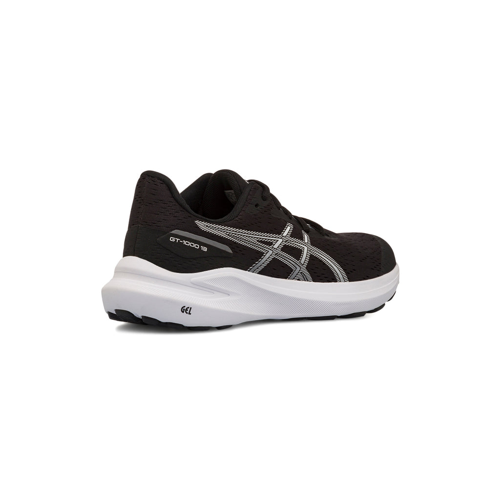 Scarpe da ginnastica nere da ragazzo con logo GT-1000 13 GS Asics