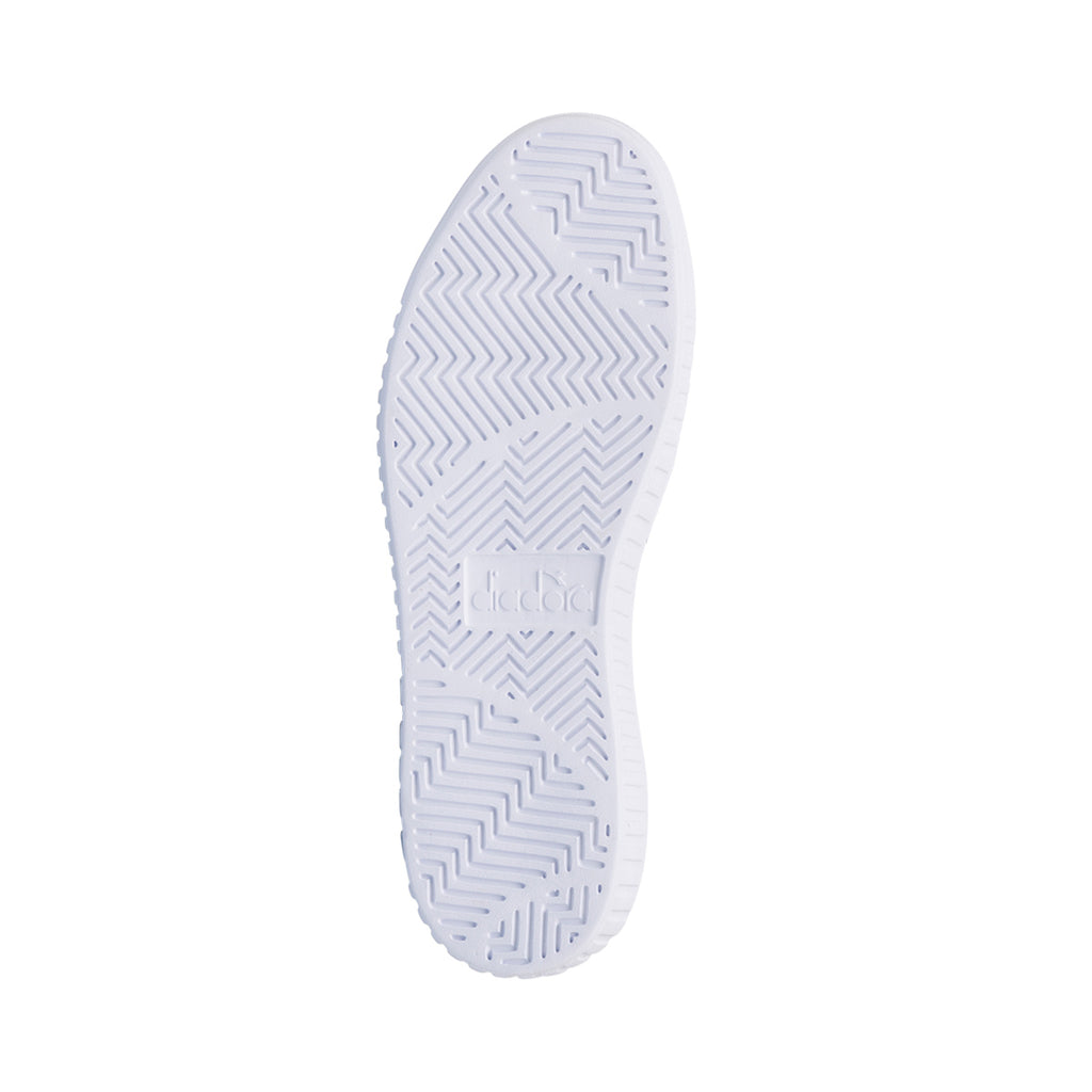 Sneakers da ragazza bianche con logo lilla Diadora game Step