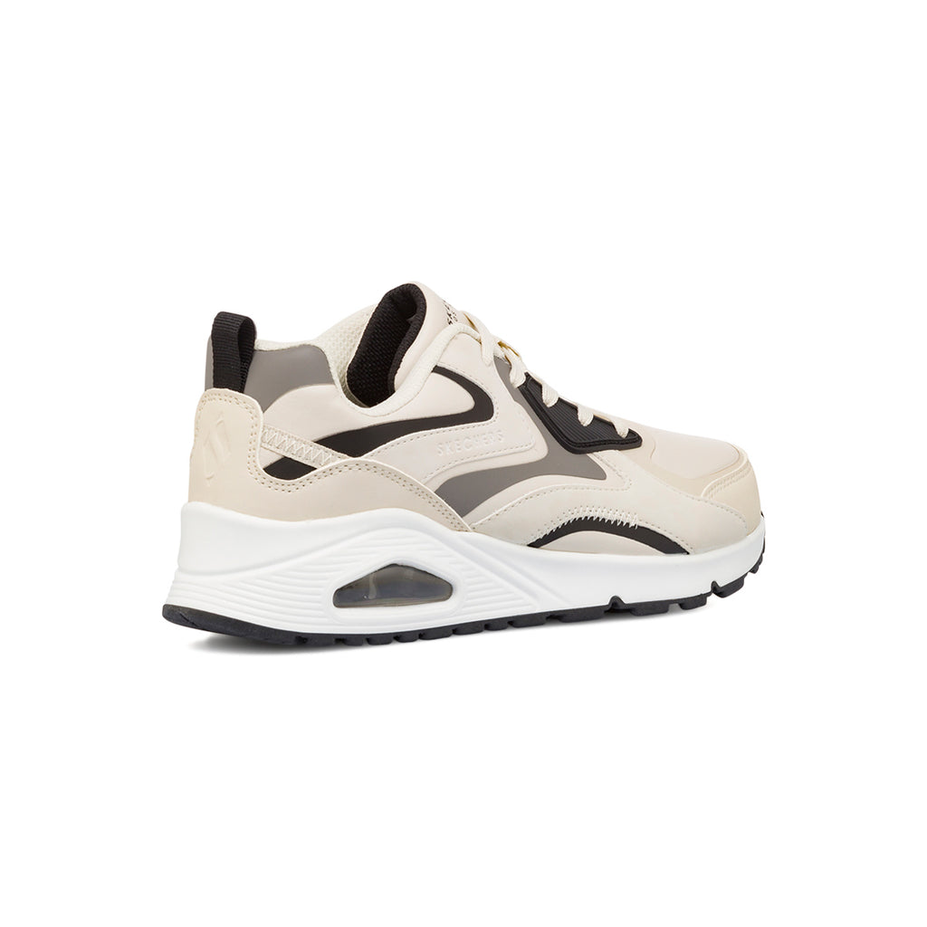 Sneakers beige da ragazzo con suola ad aria Skechers Uno Gen1