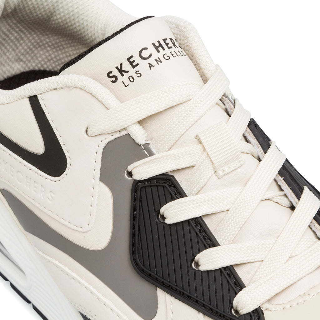 Sneakers beige da ragazzo con suola ad aria Skechers Uno Gen1