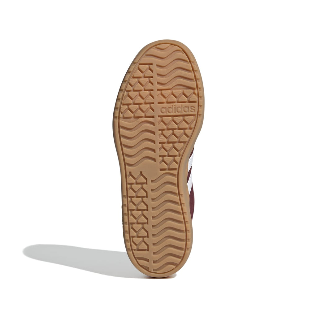 Sneakers platform casual rosso bordeaux da ragazza adidas VL Court Bold